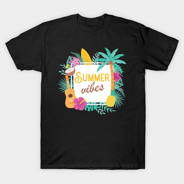 Summer Vibes T-Shirt by Alvd Design